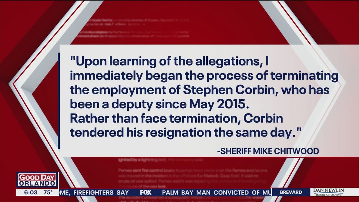 Deputy resigns amid investigation into sexual act allegations: sheriff